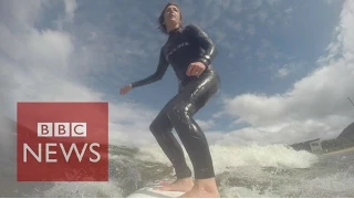 World's longest man-made wave set to open in Wales - BBC News