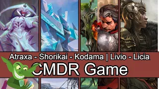 Atraxa vs Shorikai vs Kodama | Livio vs Licia EDH / CMDR game play for Magic: The Gathering