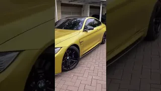 BMW M4 2015 M-Sport Coupe Austin Yellow On Black