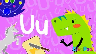 La vocal U | Las 5 vocales | Vocabulario para niños | 🦖 DinoPeq