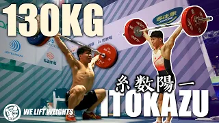 130kg Snatch ｜Yoichi Itokazu All Warmups included 2020 Asians