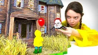 Aterradora casa en miniatura de la película "It"