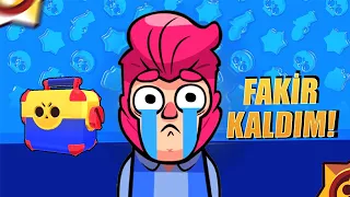 BÜTÜN KUTULARI AÇTIM!! FAKİR KALDIM 😫 Brawl Stars