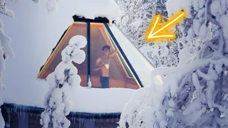 OUR GLASS IGLOO in FINLAND (Under the Northern Lights)