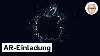 Einladung via Augmented Reality zur Apple Keynote am 7. September 2022 #shorts