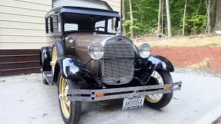 Restored 1929 Ford Model A going for  the first long trip. Update
