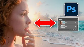 Combine and blend pictures in Photoshop with channels