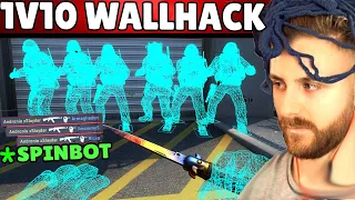 1v10 CU SPINBOT, AIMBOT SI WALLHACK PE CS:GO CU IRAPHAHELL!