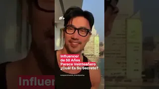 Influencer de 58 años parece veinteañero ¿cuál es su cecreto? #nmas #shorts