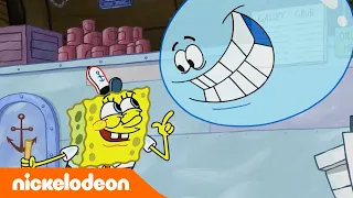 SpongeBob | Elke keer dat SpongeBob VAST komt te zitten 😱 | Nickelodeon Nederlands