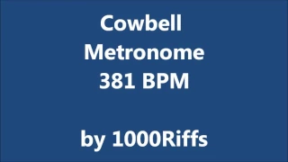 Cowbell Metronome 381 BPM - Beats Per Minute