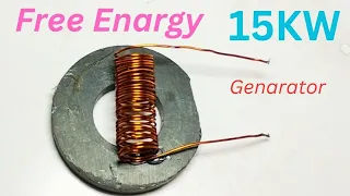 Get Free energy 15000w 220v powerful electric generator using 100% copper wire // Technology 71