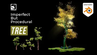 14- Procedural Tree Generator - Blender Geometry Nodes