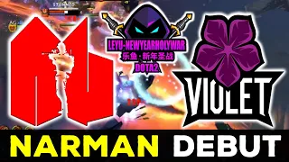 NARMAN DEBUT !!! ARMY GENIUSES vs VIOLET - NEW YEAR HOLY WAR DOTA 2