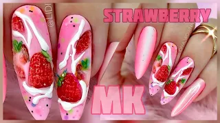 STRAWBERRY MANICURE💣🔥/ SUMMER NAIL DESIGN 2022