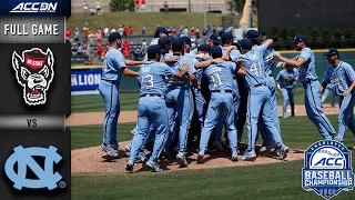 NC State vs. North Carolina  Baseball Championship Title Game | ACC Full Game (2022)