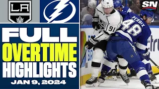 Los Angeles Kings at Tampa Bay Lightning | FULL Overtime Highlights - January 9, 2024