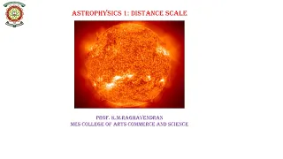 Astrophysics 1 distance scale
