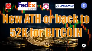 New ATH or back to 52K for Bitcoin