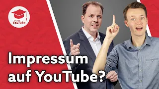 Impressum für YouTube: Darauf musst du rechtlich unbedingt achten! - Mit Christian Solmecke