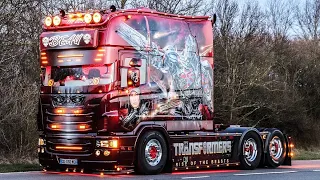 TRANSPORTS BEAU ''TRANSFORMERS''  SCANIA 4-SERIE LONGLINE V8 VERY LOUD FULL FKM PACKAGE  [ONBOARD]