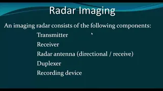SAR Image Processing - Day1 (Basic concepts of SAR imaging)