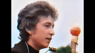 Bob Dylan singing Mr. Tambourine Man (1964) - Colorized, 60 FPS