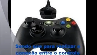 Como Conectar o controle do xbox 360 no PC (Kit play and charge)