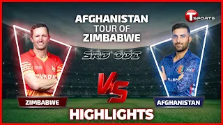 Highlights | Zimbabwe vs Afghanistan | 3rd ODI | T Sports