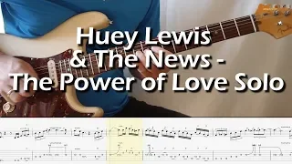 Huey Lewis & The News - The Power of Love Solo With Downloadable Tab And Backing Track