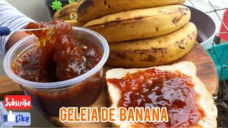 GELEIA  de BANANA : preparo FÁCIL E RÁPIDO : Pronta  em 20 MINUTOS : Super DICA