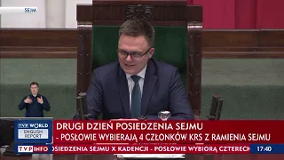 Awantura w Sejmie, Hołownia zapowiedział łamanie regulaminu