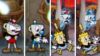 All Cuphead Characters' Reactions During Transformations - Cuphead DLC