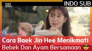 Cara Baek Jin Hee Menikmati Bebek Dan Ayam Bersamaan 😎  #LetsEat3 🇮🇩 INDO SUB 🇮🇩