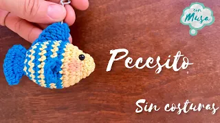 Tutorial Pez Flounder tejido a crochet, versión principiantes amigurumi paso a paso #CreandoConMusa