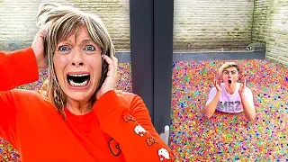 I Put 100 Million Orbeez In My Mom's Backyard - Prank