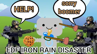 WORK WITH ME, PEOPLE! EDF Iron Rain DISASTER Trooper Run ep.23 Earth Defense Force IR