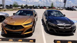 Acura TLX Type-S and BMW M340i Walkaround