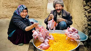 Old lovers amazing recipe in Ramazan Mubarak | village life Afghanistan
