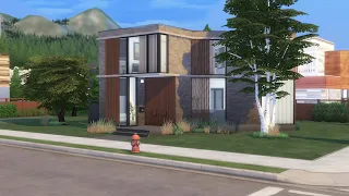 MODERN DIAGONAL HOUSE | The Sims 4 | Speedbuild