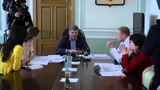 Мэр Воронежа Гусев против журналистов НТВ