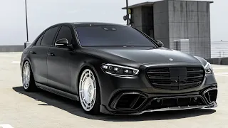 NEWEST HARDEST SCLASS MERCEDES BENZ SLAMMED ON 22'' D100 WHEELS WITH A NEW EXPOSED CARBON BODY KIT!