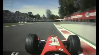 2003 Italian Grand prix Michael Schumacher onboard pole position