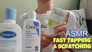 ASMR Fast Bathroom & Skincare Products Tapping & Scratching