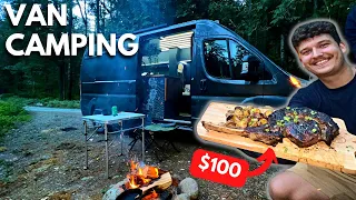 Cooking $100 Tomahawk Steak In The Forest