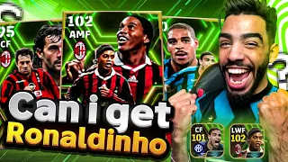 FINALLY RONALDINHO IS HERE 🔥 CAN I GET HIM ?? eFOOTBALL 24 mobile ITALIAN LEAGUE ATTACKERS