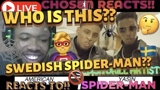 AMERICAN REACTS TO Yasin - SPIDERMAN (intro) - (Official Video) #reaction #funny #trending