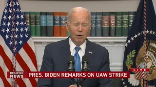 President Biden provides remarks on UAW strike