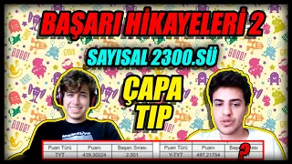 YKS SAYISAL TÜRKİYE 2300.sü lÇAPA TIP l BAŞARI HİKAYELERİ 2 Nasıl Derece Yapılır? #yks2022 #tyt #ayt