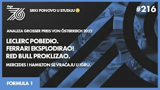 LAP 76 No.216 | F1: Leclerc pobedio, Ferrari eksplodirao! | Red Bull proklizao. | Mercedes se vraća.